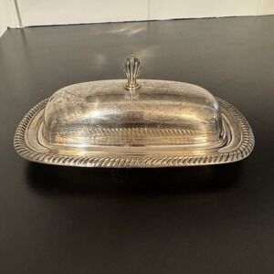 Vintage‎ Silver Plated Single Butter Dish from International Silver